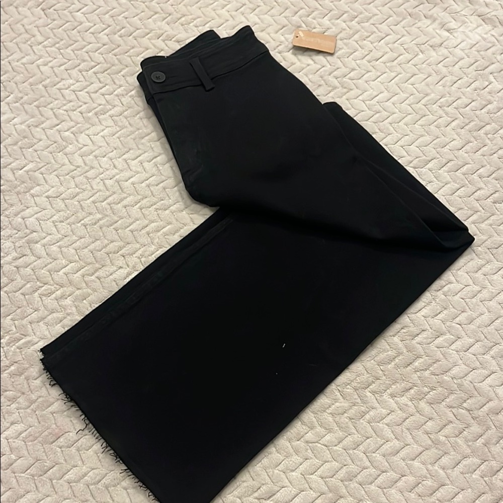 Vestique "Devan Denim" Black Wide Leg Jeans